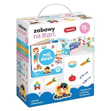 Książeczka edukacyjna Czuczu Zabawy na start Mój dzień 15mc+ Książeczka edukacyjna Czuczu Zabawy na start Mój dzień 15mc+