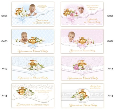 Zaproszenie chrzest (5902221801105) Zaproszenie chrzest (5902221801105)