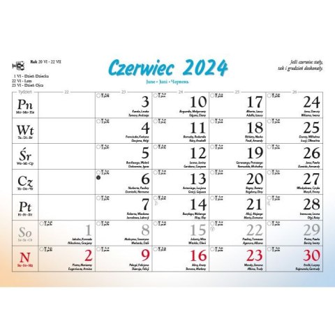 Kalendarz ścienny Pejzaże Polski rodzinny 2023 280mm x 200mm Lucrum (WL03) Kalendarz ścienny Pejzaże Polski rodzinny 2023 280mm x 200mm Lucrum (WL03)