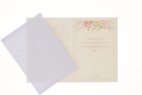 Kartka składana KWIATOWY Nowy A5 Art Nuvo (b6) Kartka składana KWIATOWY Nowy A5 Art Nuvo (b6)