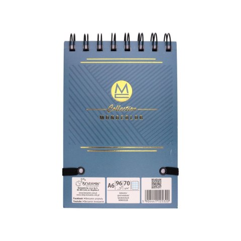 Kołozeszyt (kołonotatnik) MONOCOLOR A6 96k. krata (nd) (5320) Kołozeszyt (kołonotatnik) MONOCOLOR A6 96k. krata (nd) (5320)