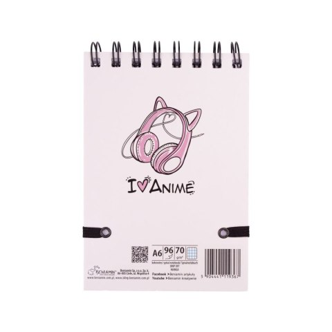 Kołozeszyt (kołonotatnik) Manga A6 96k. krata (nd) (9367) Kołozeszyt (kołonotatnik) Manga A6 96k. krata (nd) (9367)