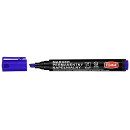 Marker permanentny Toma niebieski 1,0-5,0mm ścięta końcówka