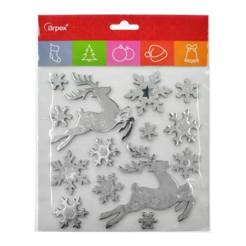 Ozdoba świąteczna dekoracja zimowa samoprzylepna Arpex (NR0509)