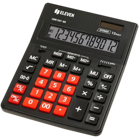 Kalkulator na biurko Eleven (CDB1201BK-RDE) Kalkulator na biurko Eleven (CDB1201BK-RDE)
