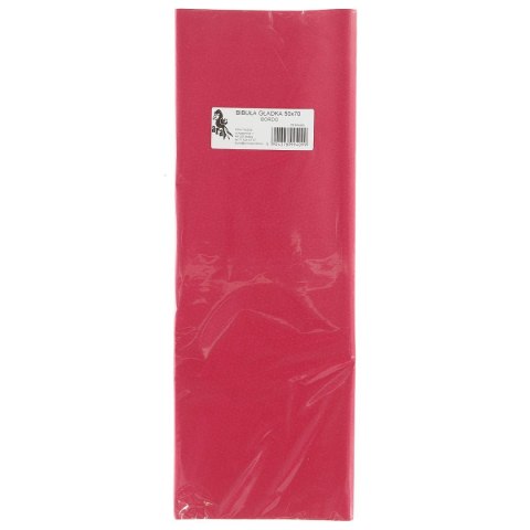 Bibuła gładka BORDOWA gładka bordowa 700mm x 500mm (09) Bibuła gładka BORDOWA gładka bordowa 700mm x 500mm (09)