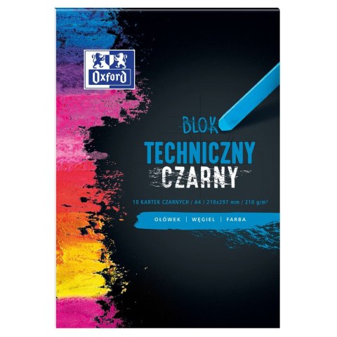 Blok techniczny Oxford Oxford A4 czarny 210g 10k (400093231) Blok techniczny Oxford Oxford A4 czarny 210g 10k (400093231)