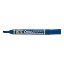 Marker permanentny Pentel N860 niebieski 1,5mm ścięta końcówka