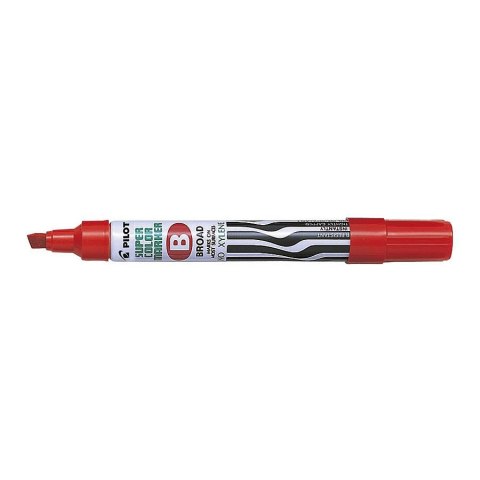 Marker permanentny Pilot czerwony 2,0-4,5mm ścięta końcówka (SCA-B-R)