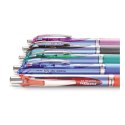 Cienkopis Pentel ENERGEL BLN 75 czarny 0,25mm 4kol.