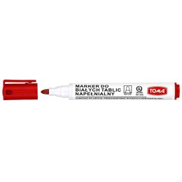 Marker suchościeralny Toma czerwony 1,0-5,0mm okrągła końcówka