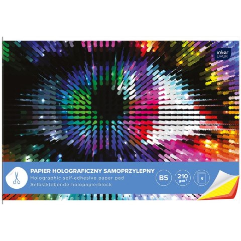 Zeszyt papierów kolorowych Interdruk B5 210g 6k (ZEPAHOB5) Zeszyt papierów kolorowych Interdruk B5 210g 6k (ZEPAHOB5)