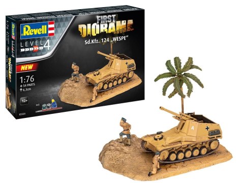 Model do sklejania Revell Sd.Kfz. 124 Wespe - First Diorama Set (03334) Model do sklejania Revell Sd.Kfz. 124 Wespe - First Diorama Set (03334)