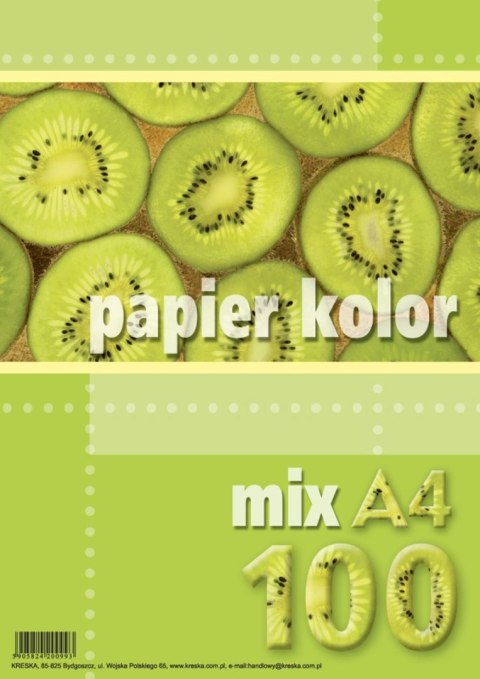 Papier kolorowy Kreska A4 mix 80g Papier kolorowy Kreska A4 mix 80g