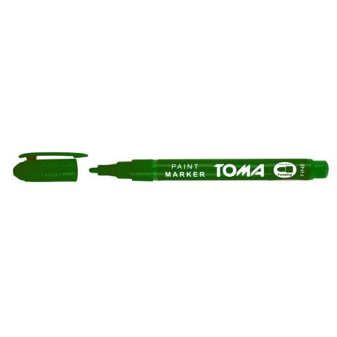 Marker olejowy Toma zielony 1,5mm okrągła końcówka Marker olejowy Toma zielony 1,5mm okrągła końcówka