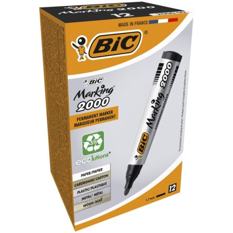 Marker permanentny Bic Marking 2000 czarny 1,5mm okrągła końcówka (8209153) Marker permanentny Bic Marking 2000 czarny 1,5mm okrągła końcówka (8209153)