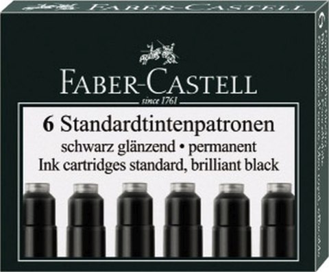Naboje krótkie Faber Castell czarny (fc185507) Naboje krótkie Faber Castell czarny (fc185507)