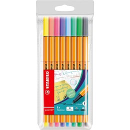Cienkopis Stabilo mix 0,4mm 8kol. (88/8-01)
