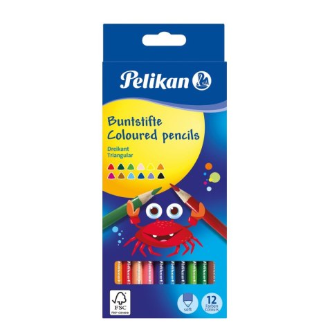 Kredki ołówkowe 700115 12 kol. Pelikan (100401582) Kredki ołówkowe 700115 12 kol. Pelikan (100401582)