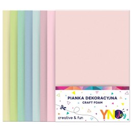 Arkusz piankowy pianka dekoracyjna Pastel kolor: mix 8 ark. Interdruk (IPIANC-020)