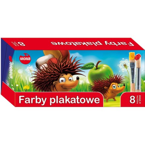 Farby plakatowe Mona kolor: mix 20ml 8 kolor. Farby plakatowe Mona kolor: mix 20ml 8 kolor.