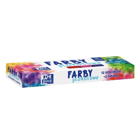 Farby plakatowe Oxford kolor: mix 20ml 12+2 kolor. (400167100) Farby plakatowe Oxford kolor: mix 20ml 12+2 kolor. (400167100)