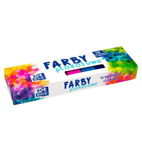 Farby plakatowe Oxford kolor: mix 20ml 12+2 kolor. (400167100) Farby plakatowe Oxford kolor: mix 20ml 12+2 kolor. (400167100)