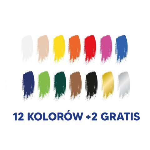 Farby plakatowe Oxford kolor: mix 20ml 12+2 kolor. (400167100) Farby plakatowe Oxford kolor: mix 20ml 12+2 kolor. (400167100)