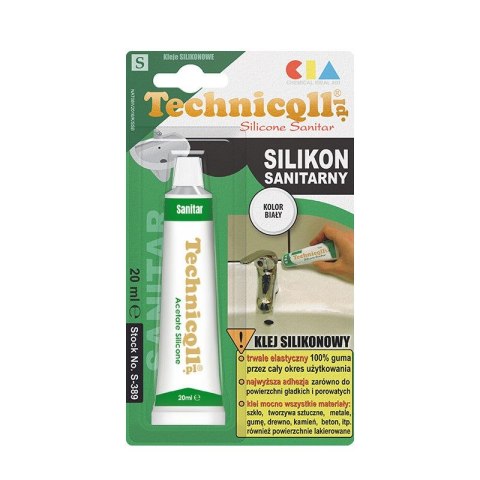 Klej w tubie Silikon biały 20ml Technicqll (S-389) Klej w tubie Silikon biały 20ml Technicqll (S-389)
