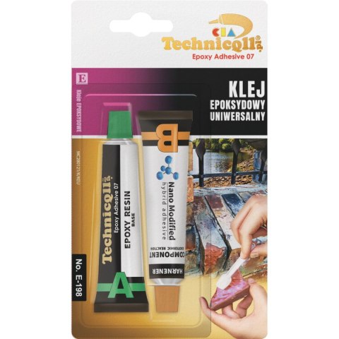 Klej w tubie uniwersalny epoksydowy 20ml Technicqll (E-198) Klej w tubie uniwersalny epoksydowy 20ml Technicqll (E-198)