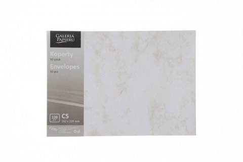 Koperta Galeria Papieru marmur złoty C5 biała diamentowa (280693) 10 sztuk Koperta Galeria Papieru marmur złoty C5 biała diamentowa (280693) 10 sztuk