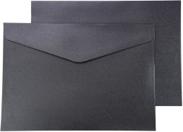 Koperta Galeria Papieru pearl czarny C5 czarna (280677) 10 sztuk