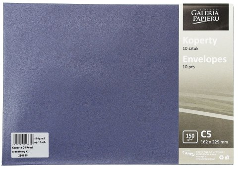 Koperta Galeria Papieru pearl granatowy k C5 granatowa (280655) 10 sztuk Koperta Galeria Papieru pearl granatowy k C5 granatowa (280655) 10 sztuk