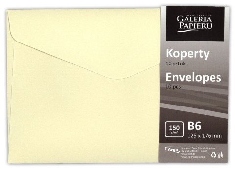 Koperta Galeria Papieru pearl kremowy B6 beżowa (280841) 10 sztuk Koperta Galeria Papieru pearl kremowy B6 beżowa (280841) 10 sztuk