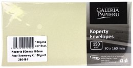 Koperta Galeria Papieru pearl kremowy kremowa [mm:] 80x160 (280491) 10 sztuk