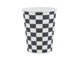 Kubek jednorazowy Partydeco szachownica papier 220ml (KPP74-EU1)