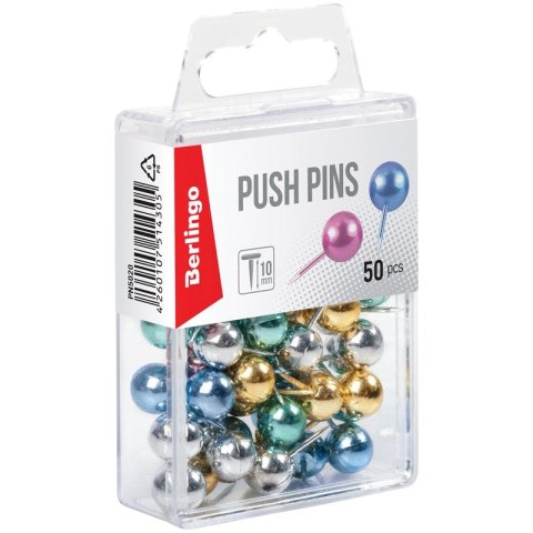 Pinezki Berlingo kolor: mix 50 szt (4260107514305) Pinezki Berlingo kolor: mix 50 szt (4260107514305)