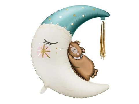 Balon foliowy Partydeco Miś na księżycu, 80x98 cm (FB196-001J) Balon foliowy Partydeco Miś na księżycu, 80x98 cm (FB196-001J)