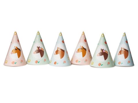 Czapka party Partydeco Konie, 16 cm mix papier (CPP32) Czapka party Partydeco Konie, 16 cm mix papier (CPP32)