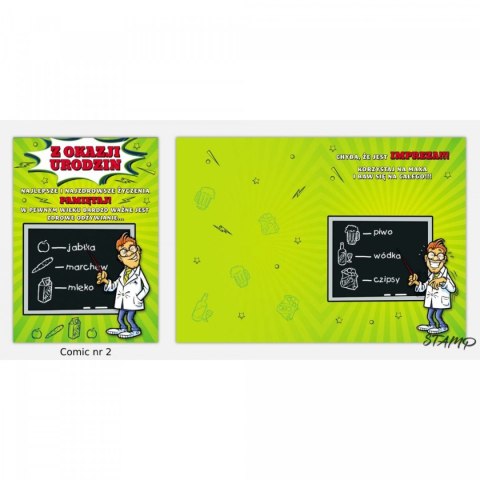 Kartka składana Ev-corp Comic Urodzinowy dla chłopaka B6 (STKC-002) Kartka składana Ev-corp Comic Urodzinowy dla chłopaka B6 (STKC-002)