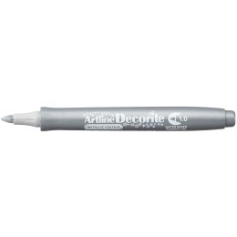 Marker permanentny Artline metaliczny decorite srebrny 1,0mm pędzelek końcówka (AR-033 9 8)