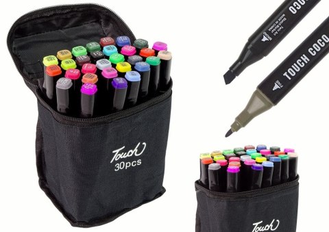 Marker specjalistyczny Zestaw Pisaków Markerów Touch 30 Szt Torba Markery Alkoholowe mix okrągła końcówka Lean (12856) Marker specjalistyczny Zestaw Pisaków Markerów Touch 30 Szt Torba Markery Alkoholowe mix okrągła końcówka Lean (12856)