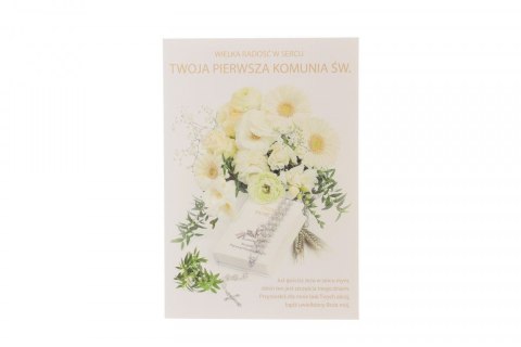 Kartka składana KOMUNIA [mm:] 200x135 Pol-mak (ld kom)