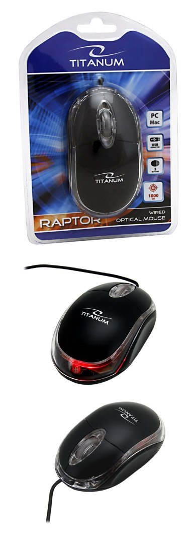 Mysz Titanum raptor 3d czarny (tm102k) Mysz Titanum raptor 3d czarny (tm102k)
