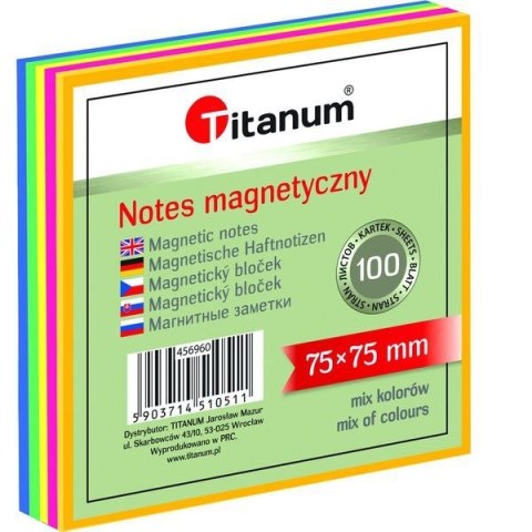 NOTES ELEKTROSTATYCZNY 75 X 75 MM 100 KARTECZEK MIX KOLORÓW NOTES ELEKTROSTATYCZNY 75 X 75 MM 100 KARTECZEK MIX KOLORÓW