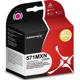 Tusz (cartridge) alternatywny Asarto Canon CLI571 MA magenta (AS-C571MXN)