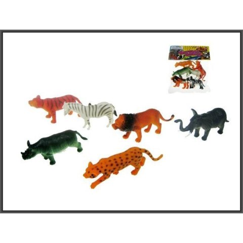 Zestaw figurek dzikie zwierzęta 6szt 12 cm Zestaw figurek dzikie zwierzęta 6szt 12 cm