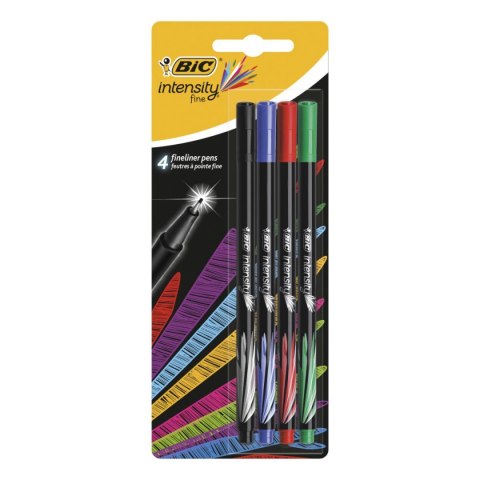 Cienkopis Bic Intensity FINE mix 0,4mm 4kol. (942082) Cienkopis Bic Intensity FINE mix 0,4mm 4kol. (942082)