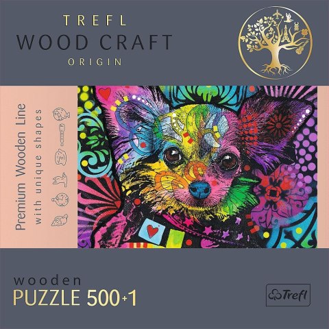 Puzzle przestrzenne Trefl drewniane Kolorowy szczeniak 501 el. (20160) Puzzle przestrzenne Trefl drewniane Kolorowy szczeniak 501 el. (20160)
