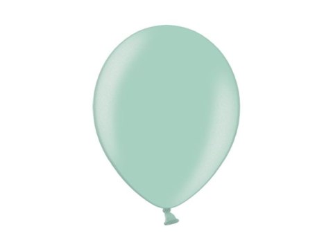 Balon gumowy metalizowany 100 szt zielony jasny Partydeco Balon gumowy metalizowany 100 szt zielony jasny Partydeco